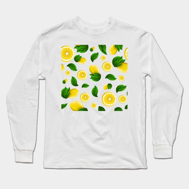 Lemon Long Sleeve T-Shirt by MiniMao design